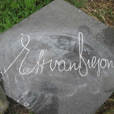 BILJON Ernst Hendrik, van 1918-1974