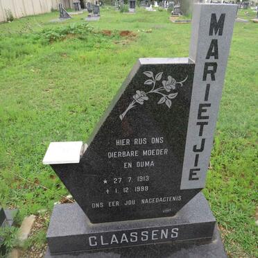 CLAASSENS Marietjie 1913-1999