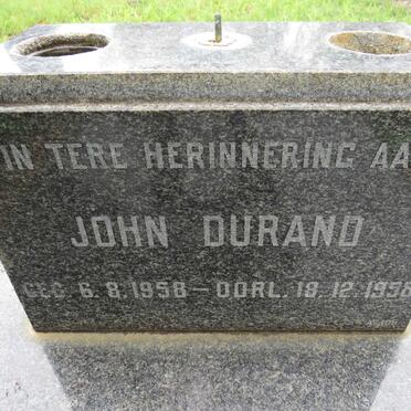 DURAND John 1958-1958