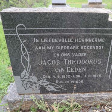 EEDEN Jacob Theodorus, van 1872-1956