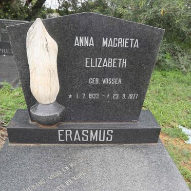 ERASMUS Anna Magrieta nee VOSSER 1933-1977