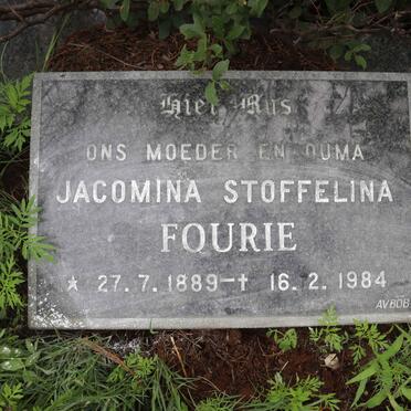 FOURIE Jacomina Stoffelina 1889-1984