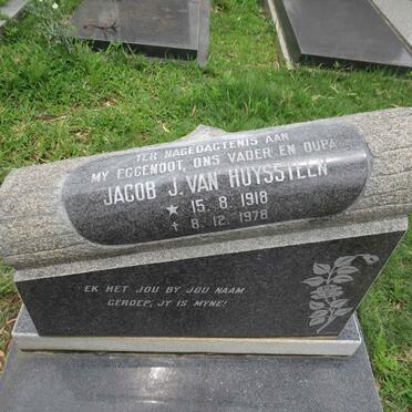 HUYSSTEEN Jacob J., van 1918-1978