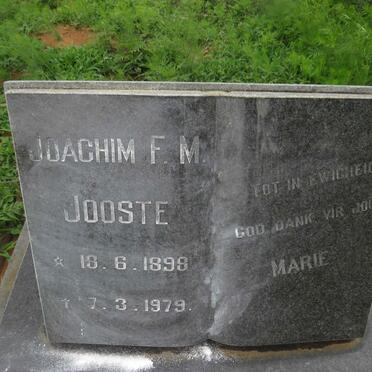 JOOSTE Joachim F.M. 1898-1979