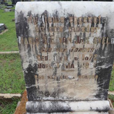 JAARSVELD Maria C.E., van nee VAN TONDER 1872-1931