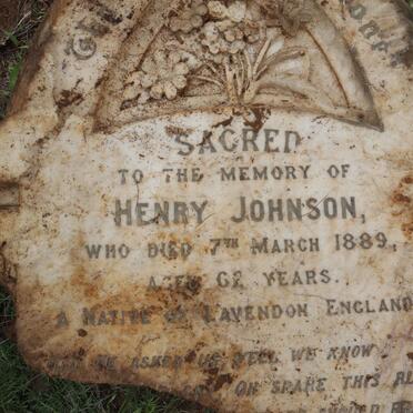 JOHNSON Henry -1889