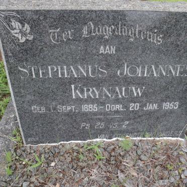 KRYNAUW Stephanus Johannes 1885-1953