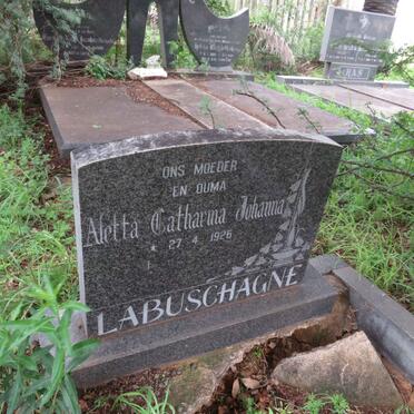 LABUSCHAGNE Aletta Catharina Johanna 1926-