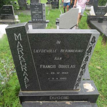 MARKGRAAF Francis Douglas 1942-1980