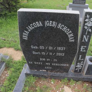 NEL Anna Jacoba nee SCHOEMAN 1937-2013
