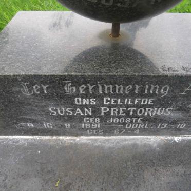 PRETORIUS Susan nee JOOSTE 1891-1965