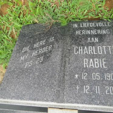 RABIE Charlotte 1903-2001
