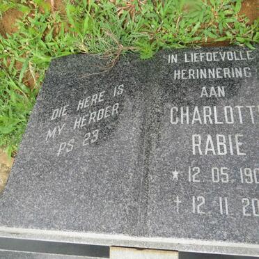 RABIE Charlotte 1903-2001