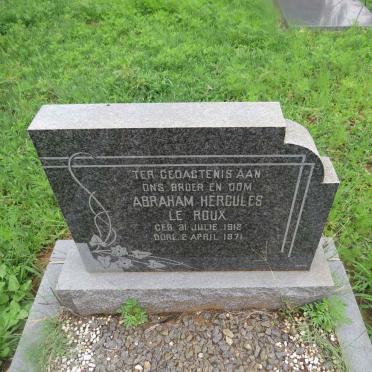 ROUX Abraham Hercules, le 1912-1971