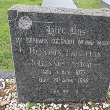 STRAUSS Hendrik Frederik Johannes 1877-1955