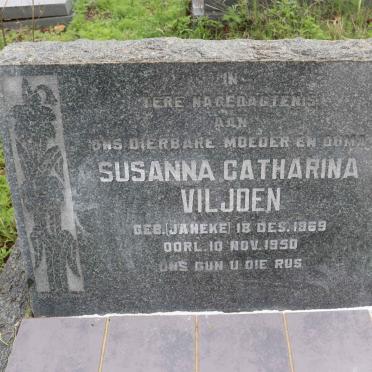 VILJOEN Susanna Catharina nee JANEKE 1869-1950