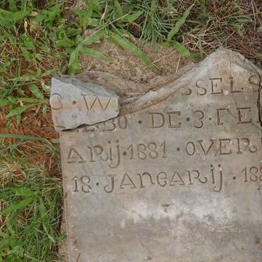 WESSELS G. 1881-1888