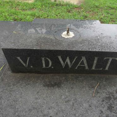 WALT Dirk J., v.d. 1906-1987 &amp;  Anna J.E. NIEUWOUDT 1907-1986