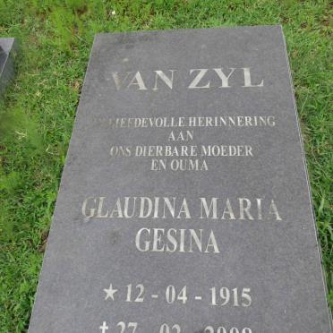 ZYL Glaudina Maria Gesina, van 1915-2008