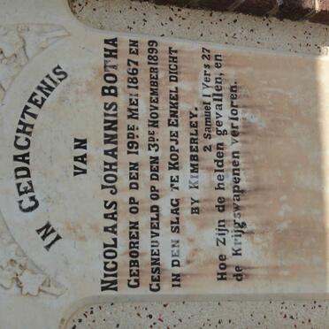 BOTHA Nicolaas Johannis 1867-1899