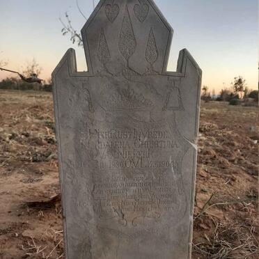 Free State, JACOBSDAL district, De Kalk, single grave