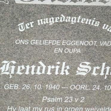 BOTHA Hendrik Schalk 1940-2009