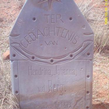 BERG Hendrina Johanna, v.d. 1879-