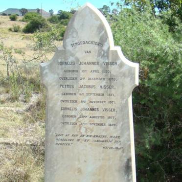 VISSER Cornelis Johannes 1870-1870 :: VISSER Petrus Jacobus 1871-1871 :: VISSER Cornelis Johannes 1877-1879