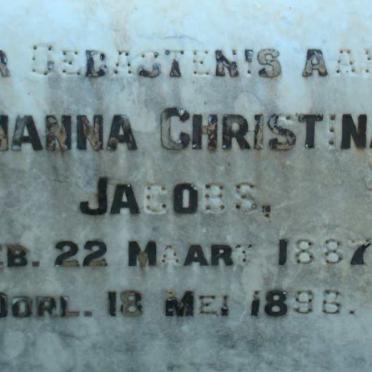 JACOBS Johanna Christina 1887-1896