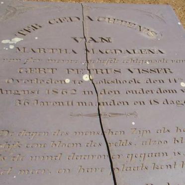 VISSER Martha Magdalena -1862