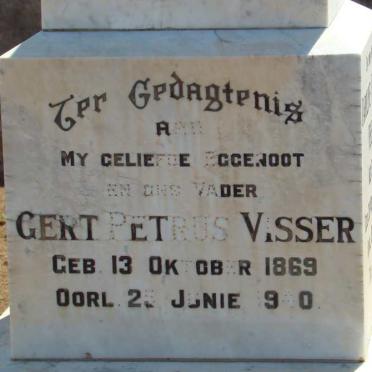 VISSER Gert Petrus 1869-1940