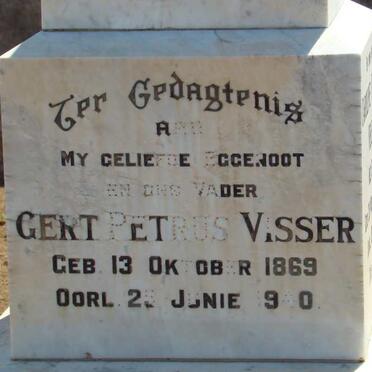 VISSER Gert Petrus 1869-1940