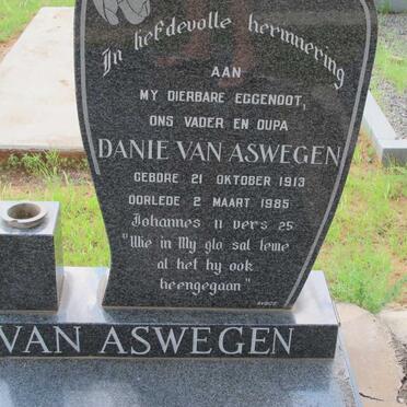 ASWEGEN Danie, van 1913-1985