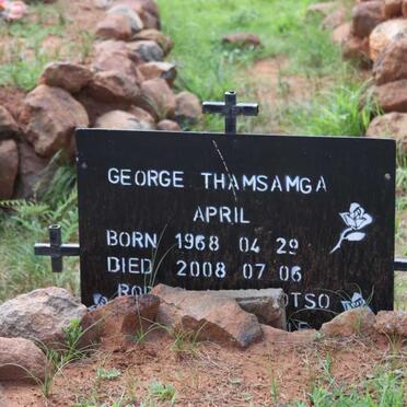 APRIL George Thamsamga 1968-2008