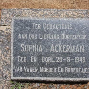 ACKERMAN Sophia 1948-1948