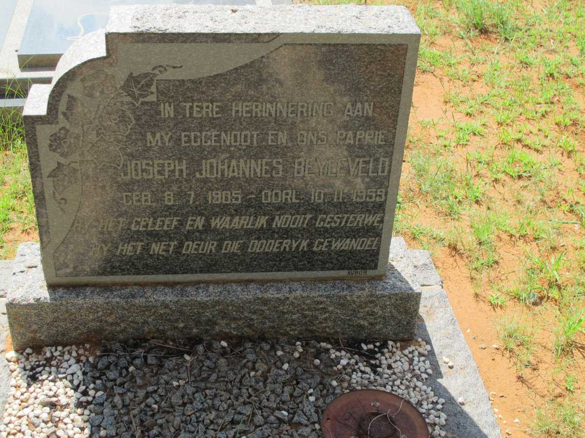 BEYLEVELD Joseph Johannes 1905-1959