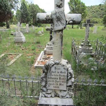 BAHLL Johanna 1885-1898