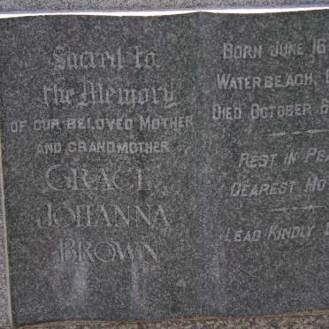 BROWN Grace Johanna 1877-1950