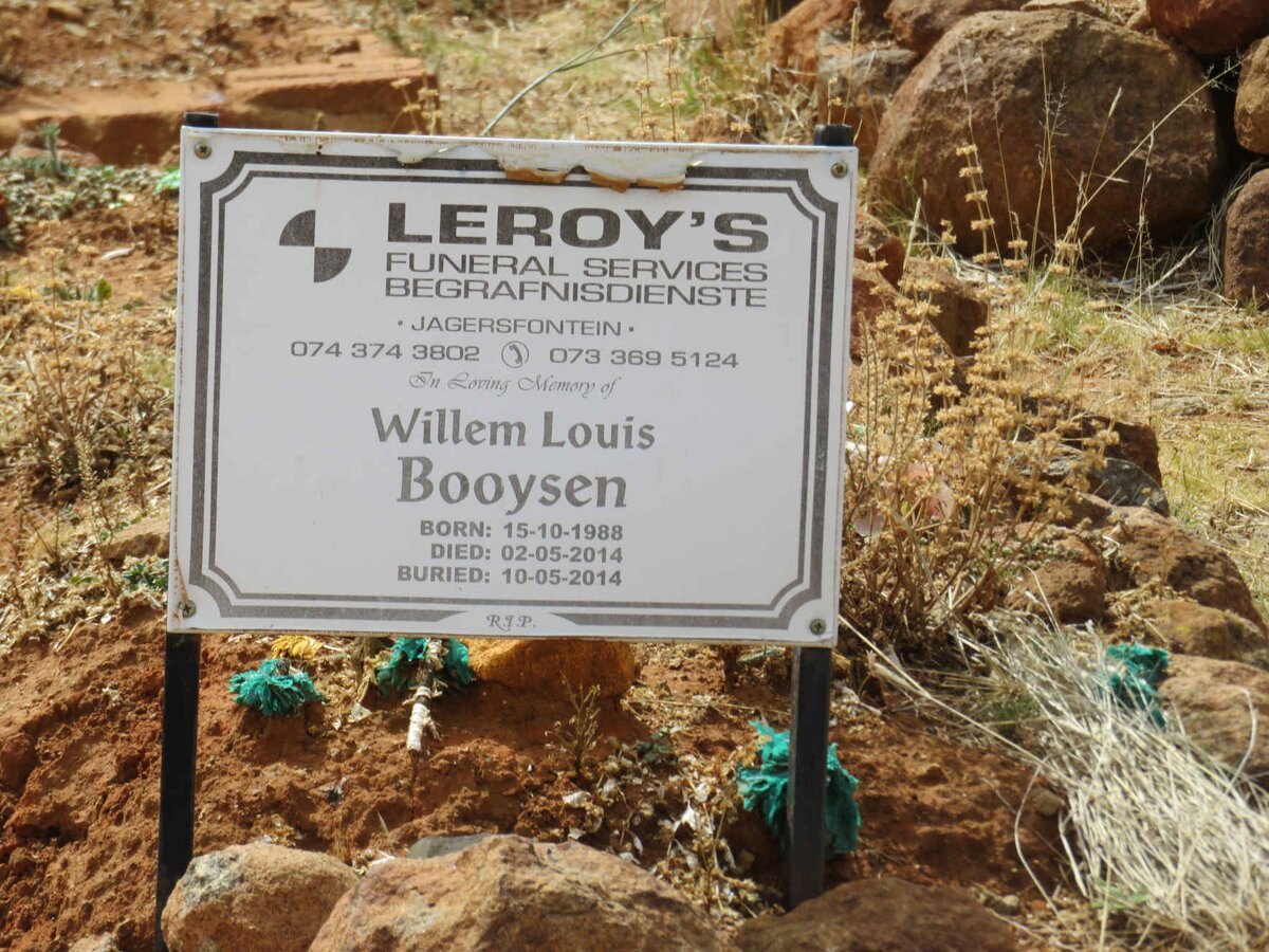 BOOYSEN Willem Louis 1988-2014