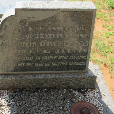 BEYLEVELD Joseph Johannes 1905-1959