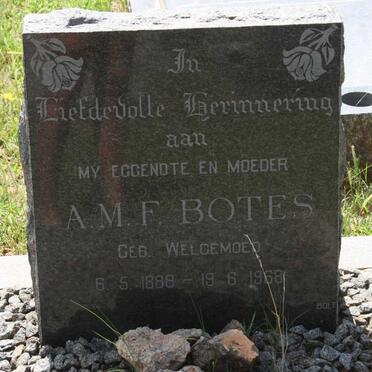 BOTES A.M.F. nee WELGEMOED 1888-1968