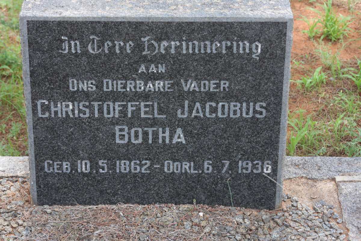 BOTHA Christoffel Jacobus 1862-1936