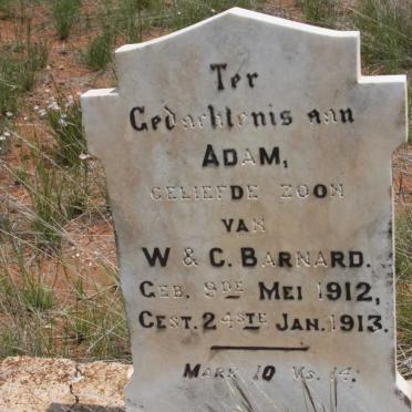 BARNARD Adam 1912-1913