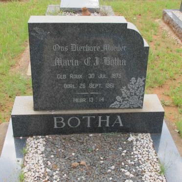 BOTHA Maria C.J. 1875-1961