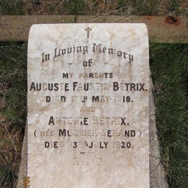 BETRIX Auguste Faustin -1918 &amp; Antonie MUGNIER-SERAND -1920