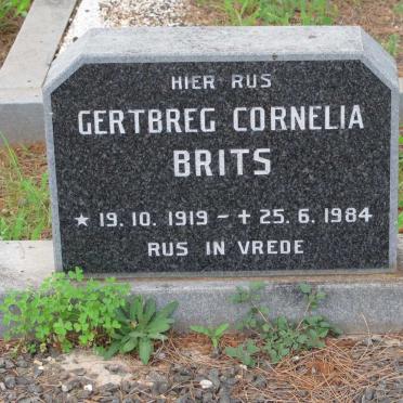 BRITS Gertbreg Cornelia 1919-1984