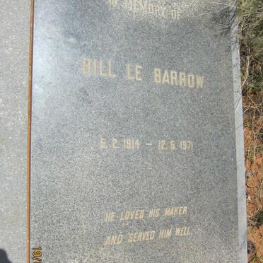 BARROW Bill, le 1914-1971