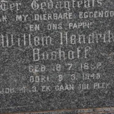 BOSHOFF Willem Hendrik 1892-1945