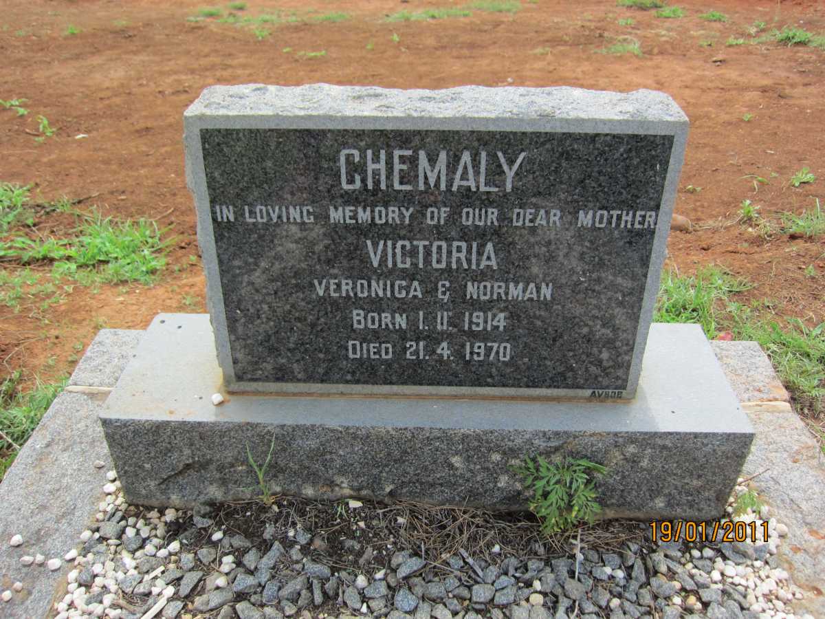 CHEMALY Victoria 1914-1970
