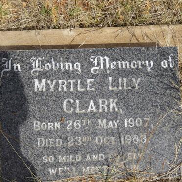CLARK Myrtle Lily 1907-1983
